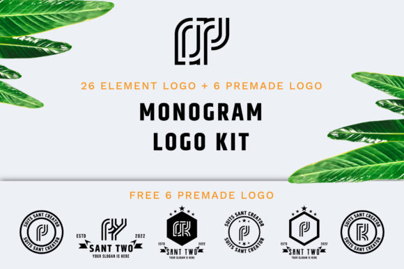Craft a Timeless Brand with Monogram Logo Kit Vol-01