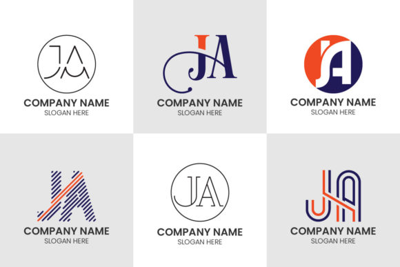 Crafting a Distinctive Mark with the Initial J A Logo Set