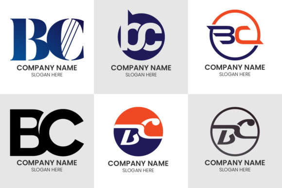 Elevate Your Brand with the Initial Monogram Letter B C Logo Set