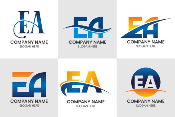 Initial Letter E a Logo Set: A Modern Branding Toolkit