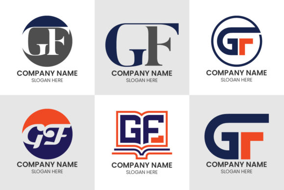Initial Letter G F Logo Set: A Modern Branding Toolkit