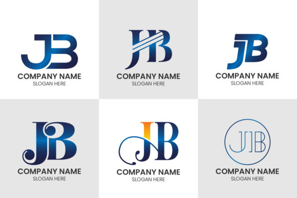 Initial Letter J B Logo Set: A Modern Monogram Toolkit