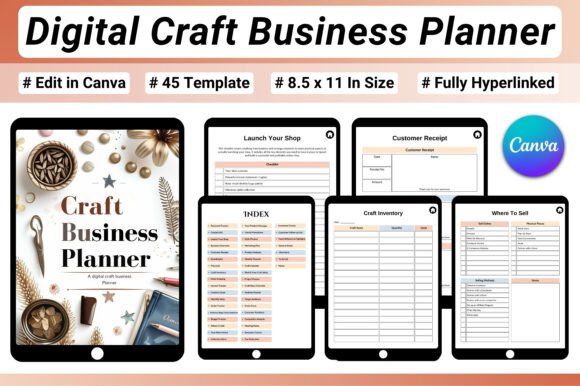 Organize Your Creative Empire with the Digital Craft Business Planner