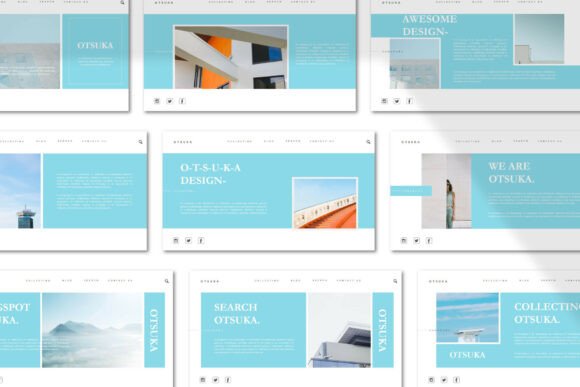 OTSUKA | Google Slide Template: A Minimalist's Dream for Polished Presentations
