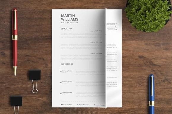 Resume and Cover Letter, Minimalist: Your Clean, Professional Edge