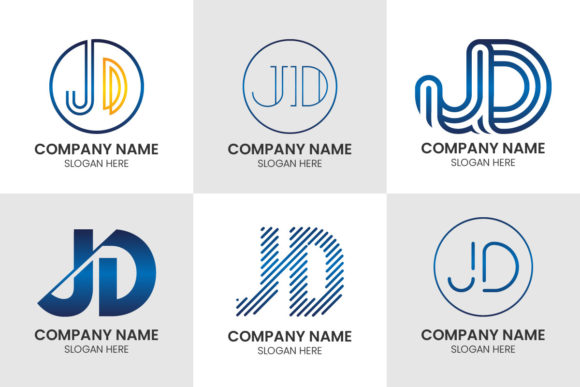 The Initial Letter J D Logo Set: A Modern Monogram Toolkit